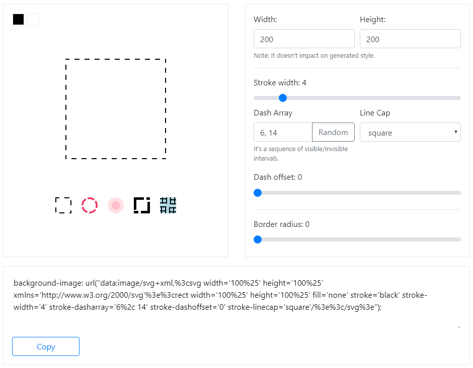 Download CSS Trick - Customized Dashed or Dotted Border