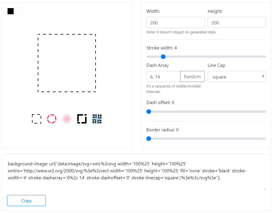CSS Trick Customized Dashed Or Dotted Border